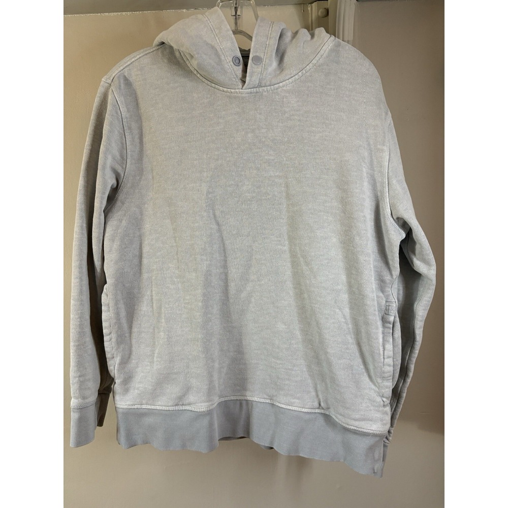 OUTERKNOWN Sur Snap Sea Green Hooded Sweatshirt S Hemp Organic Cotton